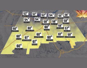 Cooler Lows in the 50s Return to Birmingham, Cullman, and Gadsden Tonight as Possible Gulf System Isaias Could Bring Alabama Rain Saturday Into Sunday