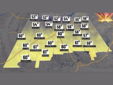 Cooler Lows in the 50s Return to Birmingham, Cullman, and Gadsden Tonight as Possible Gulf System Isaias Could Bring Alabama Rain Saturday Into Sunday