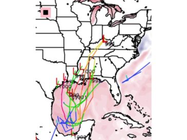 Google DeepMind Tracks Show Possible Gulf System From Bay of Campeche Eyeing Texas, Louisiana, Mississippi, and Alabama Coasts Next Weekend With Details Still Shifting