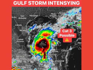 Gulf Storm Rapidly Organizes in the Bay of Campeche as Overnight Models Show Possible Category 3 Strength Before Reaching the Gulf Coast