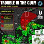 Invest 92L Gains Spin in Southwestern Gulf as Warm Loop Eddy and Deep Moisture Raise Hurricane and Rapid Intensification Concerns for Gulf Coast