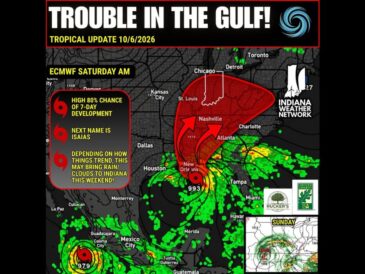 Invest 92L Holds 80 Percent Development Chance in Gulf as Possible Isaias Nears Louisiana and Could Send Rain Toward Indiana by Sunday