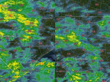 Isaias Remnants Spread Rain Across Raleigh, Charlotte, and Boone Saturday With Mountain Flash Flooding and Isolated Tornadoes Possible in Eastern North Carolina Sunday