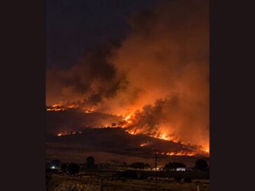 Level 3 Go Now Evacuations Ordered as Hatch Grade Fire Near Touchet in Southeastern Washington Explodes to 5,000 Acres Threatening Homes, Crops, and Power Infrastructure